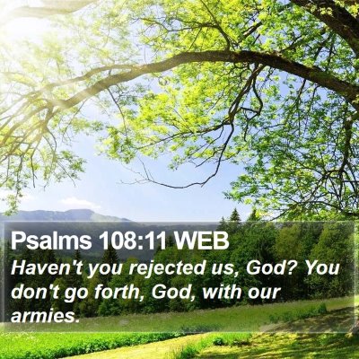 Psalms 108:11 WEB Bible Verse Image
