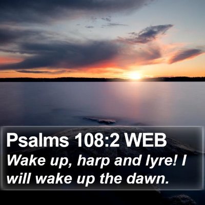 Psalms 108:2 WEB Bible Verse Image