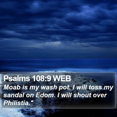 Psalms 108:9 WEB Bible Verse Image