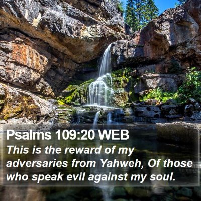 Psalms 109:20 WEB Bible Verse Image