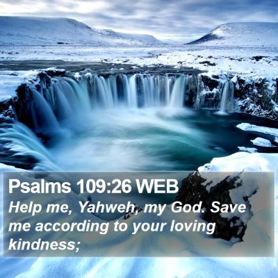 Psalms 109:26 WEB Bible Verse Image