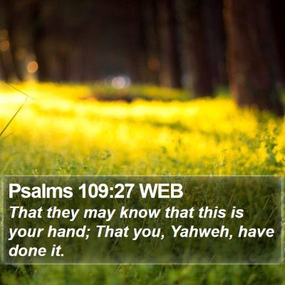Psalms 109:27 WEB Bible Verse Image