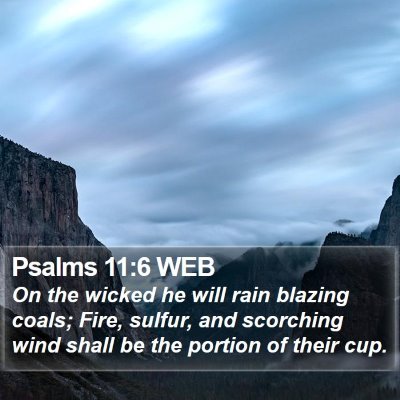 Psalms 11:6 WEB Bible Verse Image