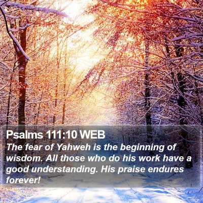 Psalms 111:10 WEB Bible Verse Image
