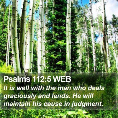 Psalms 112:5 WEB Bible Verse Image