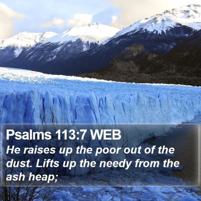 Psalms 113:7 WEB Bible Verse Image