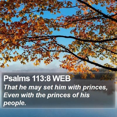 Psalms 113:8 WEB Bible Verse Image