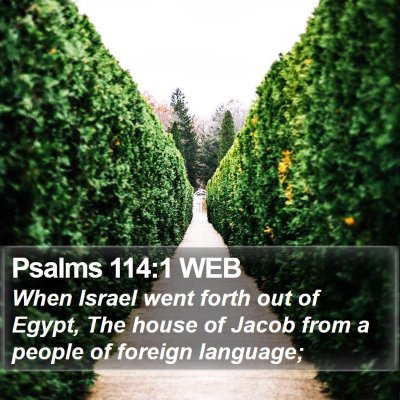Psalms 114:1 WEB Bible Verse Image