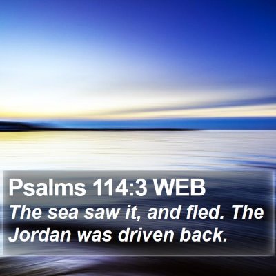 Psalms 114:3 WEB Bible Verse Image