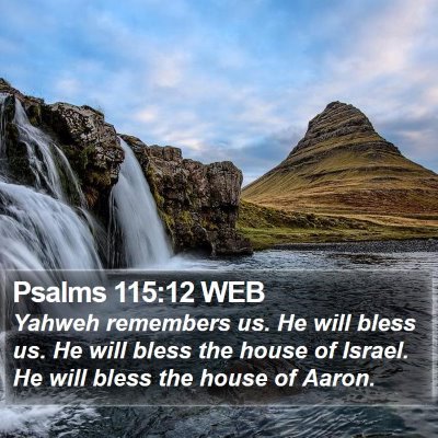 Psalms 115:12 WEB Bible Verse Image