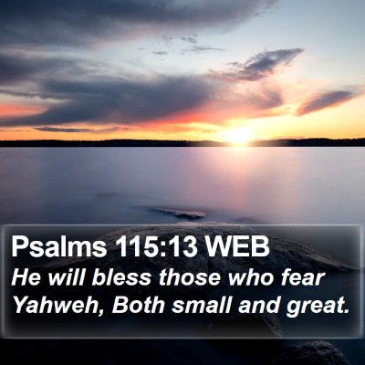 Psalms 115:13 WEB Bible Verse Image