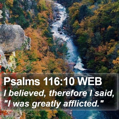 Psalms 116:10 WEB Bible Verse Image