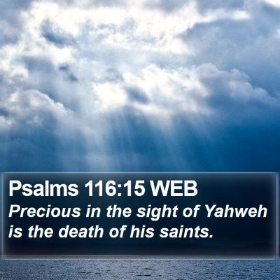 Psalms 116:15 WEB Bible Verse Image