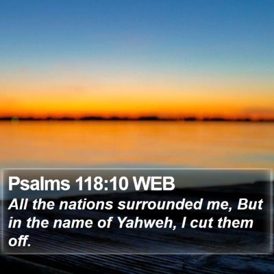 Psalms 118:10 WEB Bible Verse Image