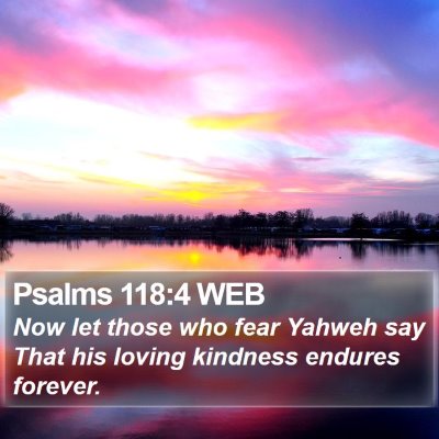 Psalms 118:4 WEB Bible Verse Image