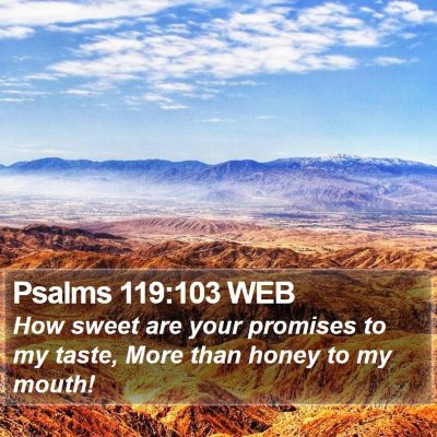 Psalms 119:103 WEB Bible Verse Image