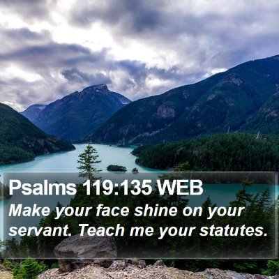 Psalms 119:135 WEB Bible Verse Image