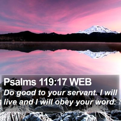 Psalms 119:17 WEB Bible Verse Image