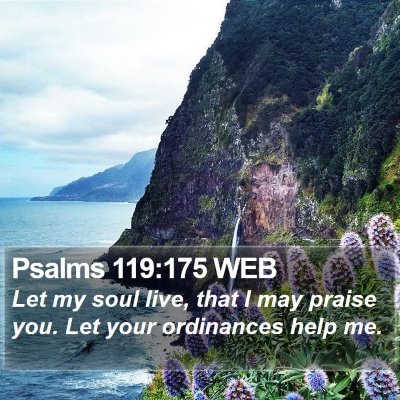 Psalms 119:175 WEB Bible Verse Image