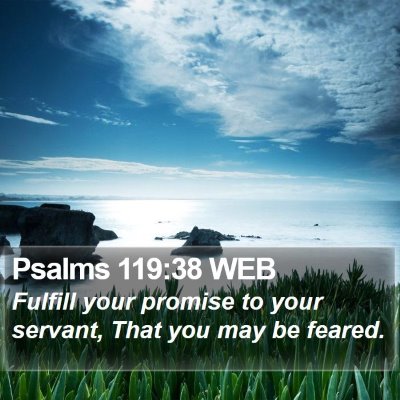 Psalms 119:38 WEB Bible Verse Image