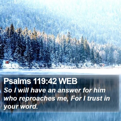 Psalms 119:42 WEB Bible Verse Image