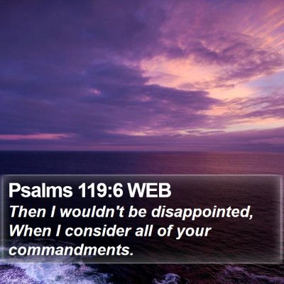 Psalms 119:6 WEB Bible Verse Image