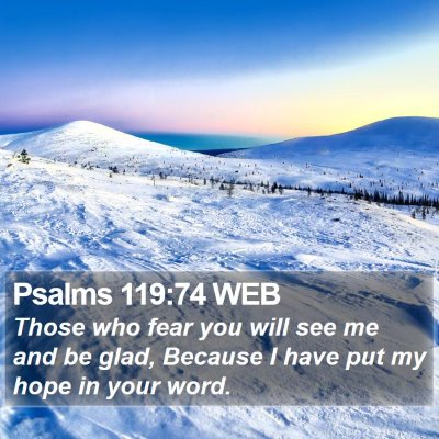 Psalms 119:74 WEB Bible Verse Image