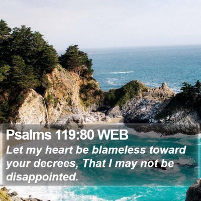 Psalms 119:80 WEB Bible Verse Image