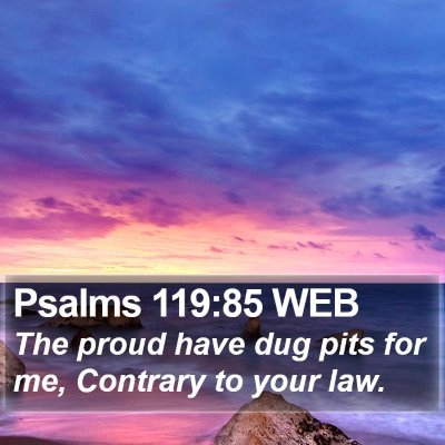Psalms 119:85 WEB Bible Verse Image