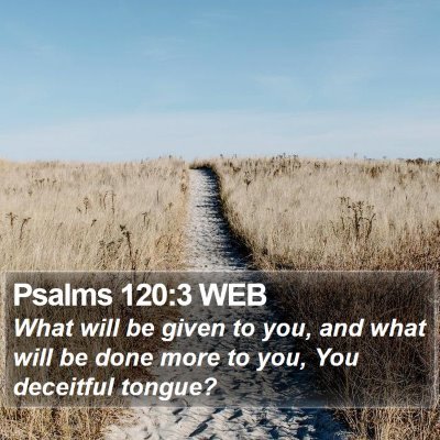 Psalms 120:3 WEB Bible Verse Image