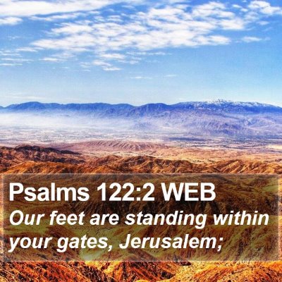 Psalms 122:2 WEB Bible Verse Image
