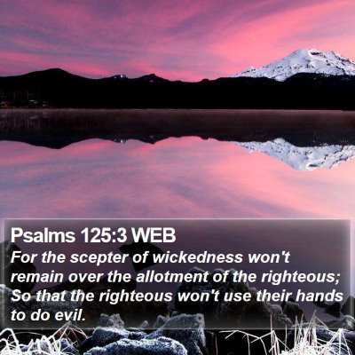 Psalms 125:3 WEB Bible Verse Image