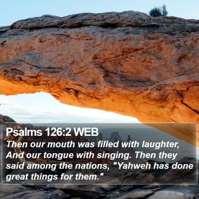 Psalms 126:2 WEB Bible Verse Image