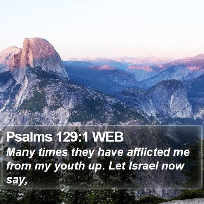 Psalms 129:1 WEB Bible Verse Image