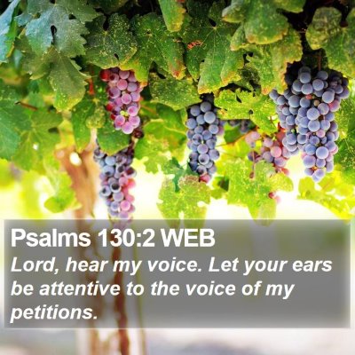 Psalms 130:2 WEB Bible Verse Image