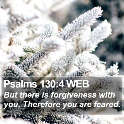 Psalms 130:4 WEB Bible Verse Image
