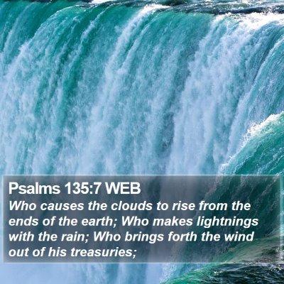 Psalms 135:7 WEB Bible Verse Image