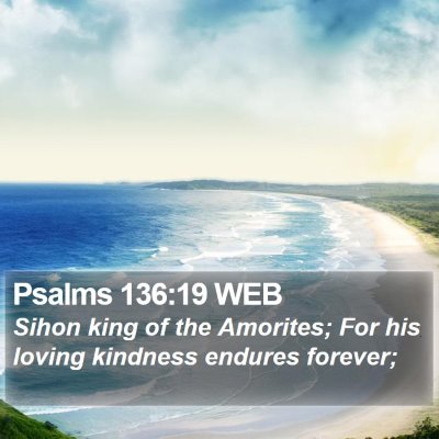 Psalms 136:19 WEB Bible Verse Image