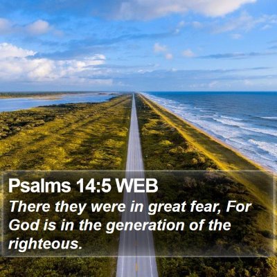 Psalms 14:5 WEB Bible Verse Image