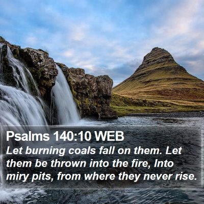 Psalms 140:10 WEB Bible Verse Image