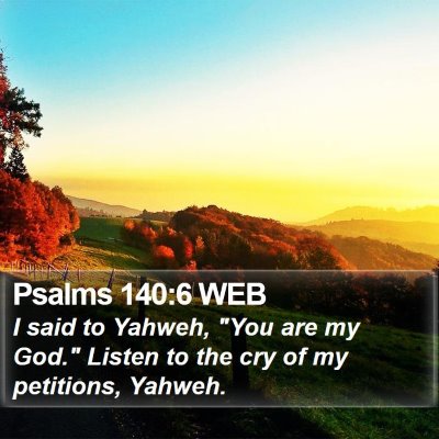 Psalms 140:6 WEB Bible Verse Image