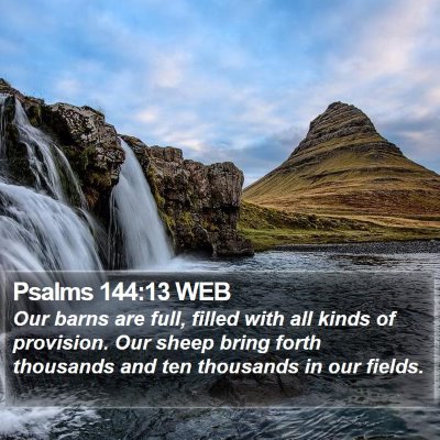 Psalms 144:13 WEB Bible Verse Image