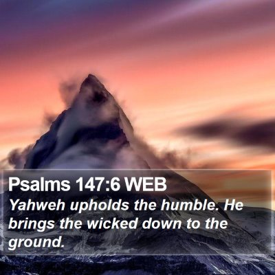 Psalms 147:6 WEB Bible Verse Image