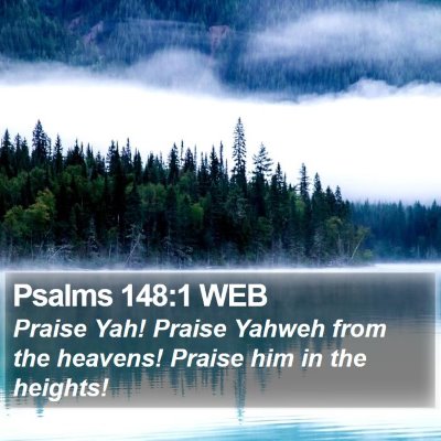 Psalms 148:1 WEB Bible Verse Image