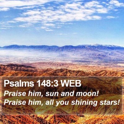 Psalms 148:3 WEB Bible Verse Image