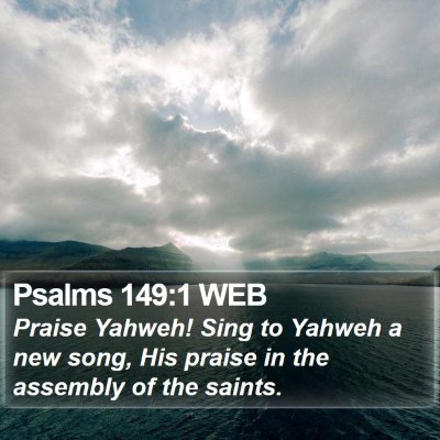 Psalms 149:1 WEB Bible Verse Image