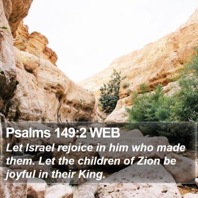 Psalms 149:2 WEB Bible Verse Image