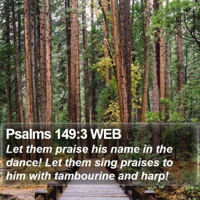 Psalms 149:3 WEB Bible Verse Image