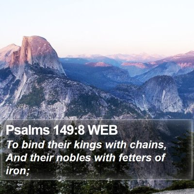Psalms 149:8 WEB Bible Verse Image