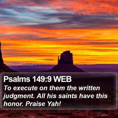 Psalms 149:9 WEB Bible Verse Image